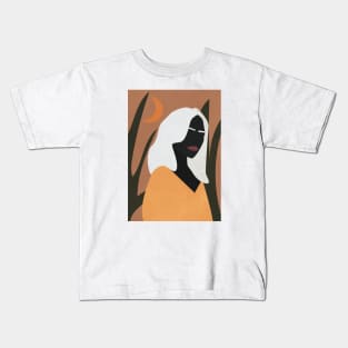 Woman Boho Illustration Kids T-Shirt